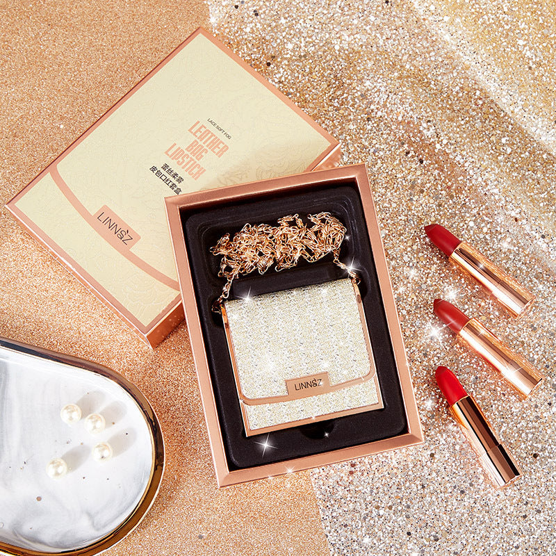 Mini-Lippenstift-Set in Vintage-Rot, Tomate, Beere