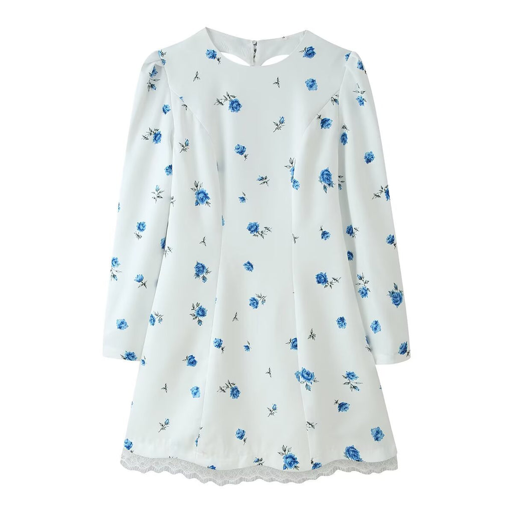 Elegantes Kleid mit Herz-Muster