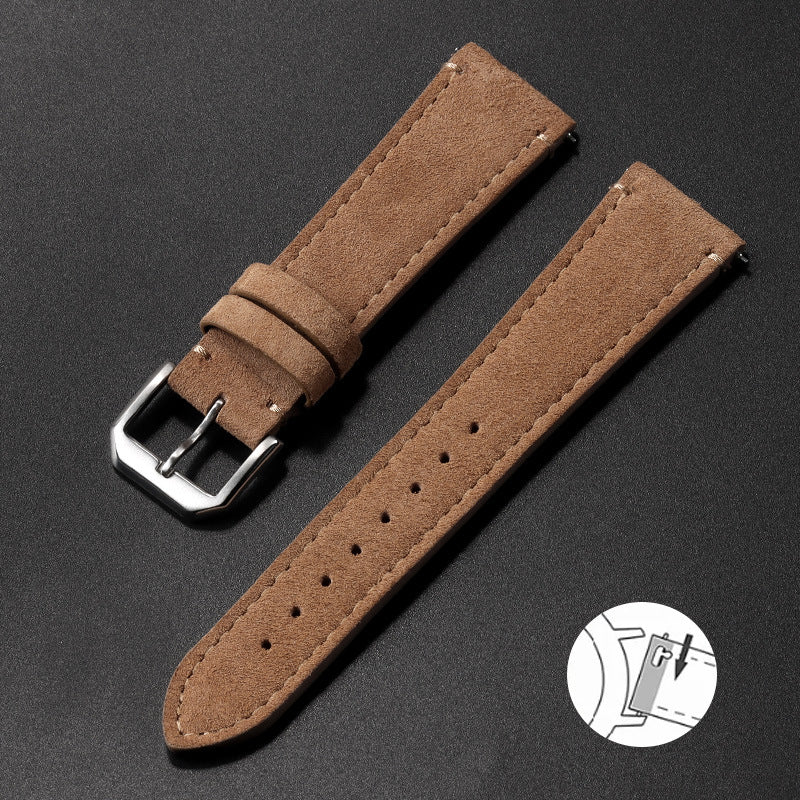 Wildleder-Uhrenarmband mit Schnellverschluss – Bild 4 | LuxeStyle