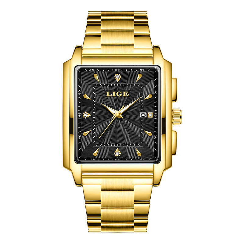 Herren Armbanduhr Quadratisch