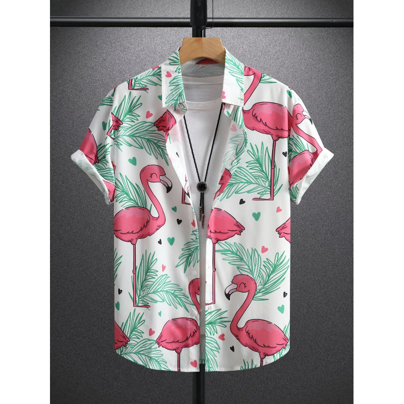 Herren Sommerhemd mit Print – Bild 5 | LuxeStyle