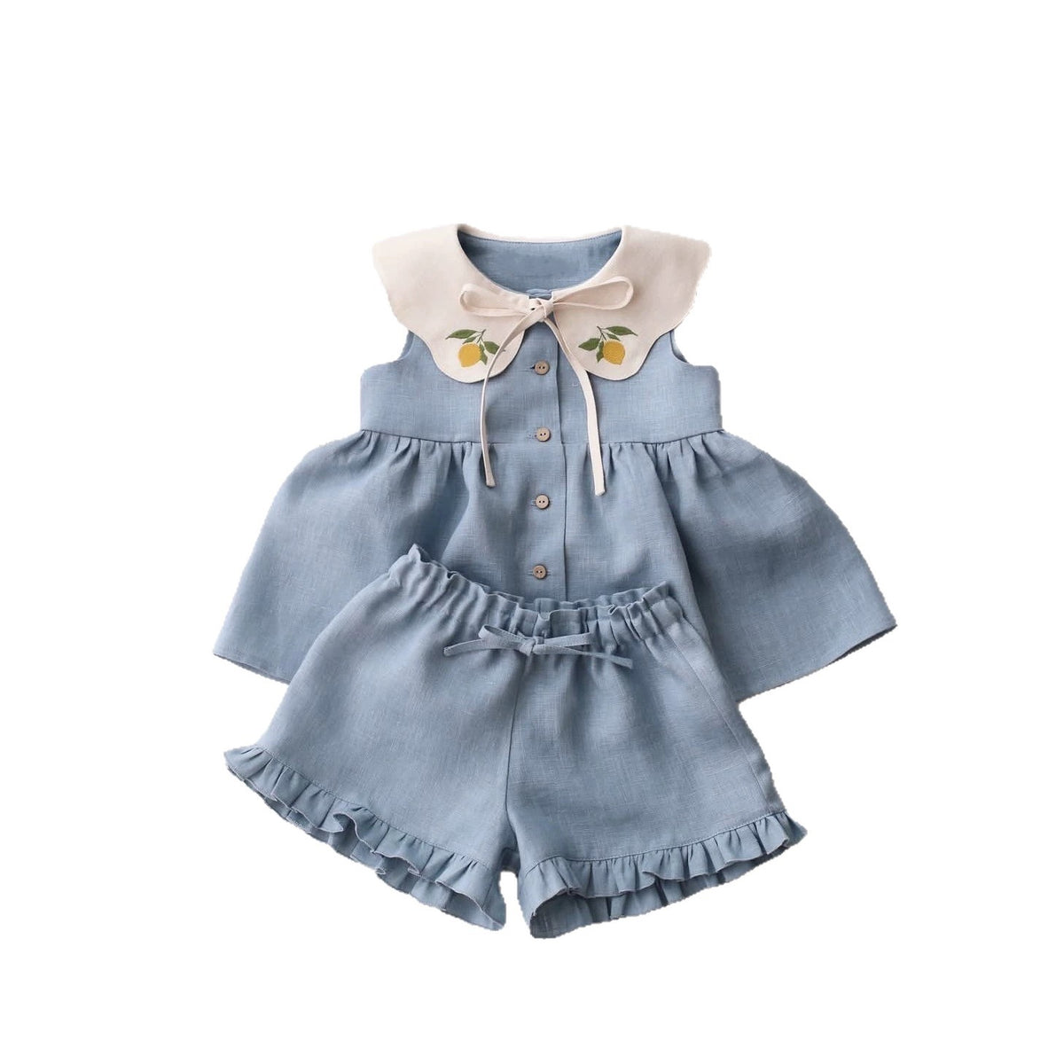 Kinder-Sleeveless-Top-Set mit Shorts – Bild 5 | LuxeStyle
