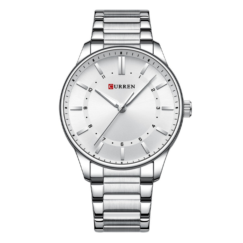 Herren-Uhr mit großem Zifferblatt und wasserdicht