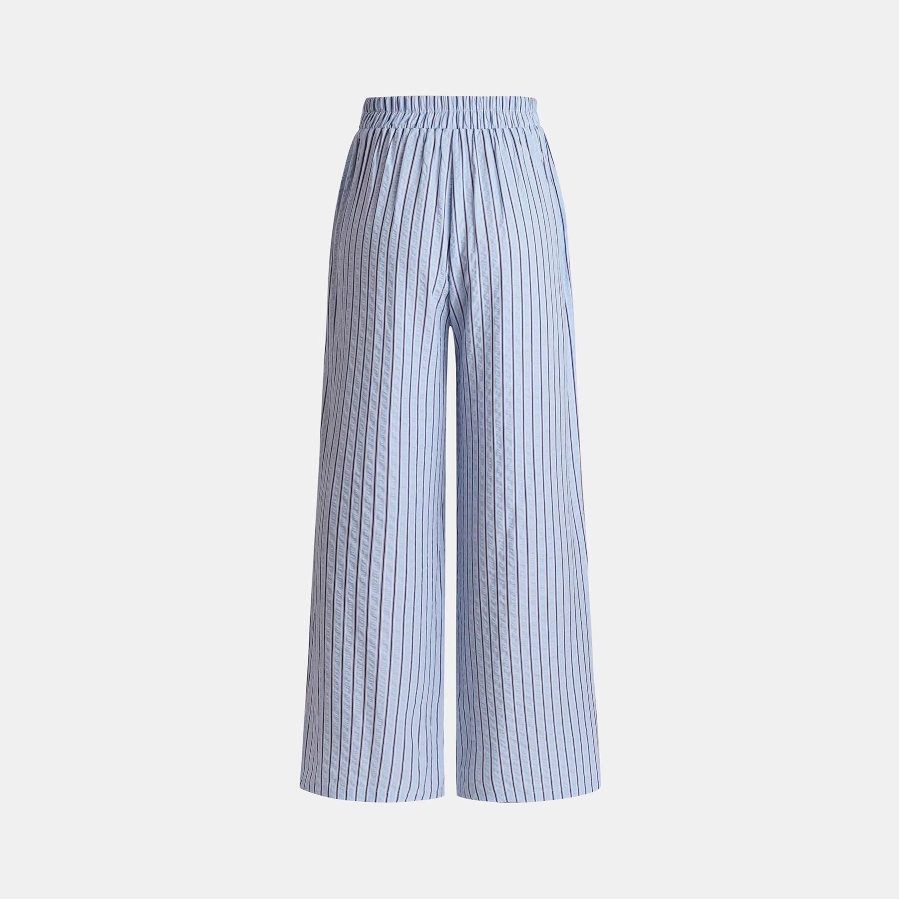 Gestreifte Wide-Leg Hose im Yamamoto-Stil