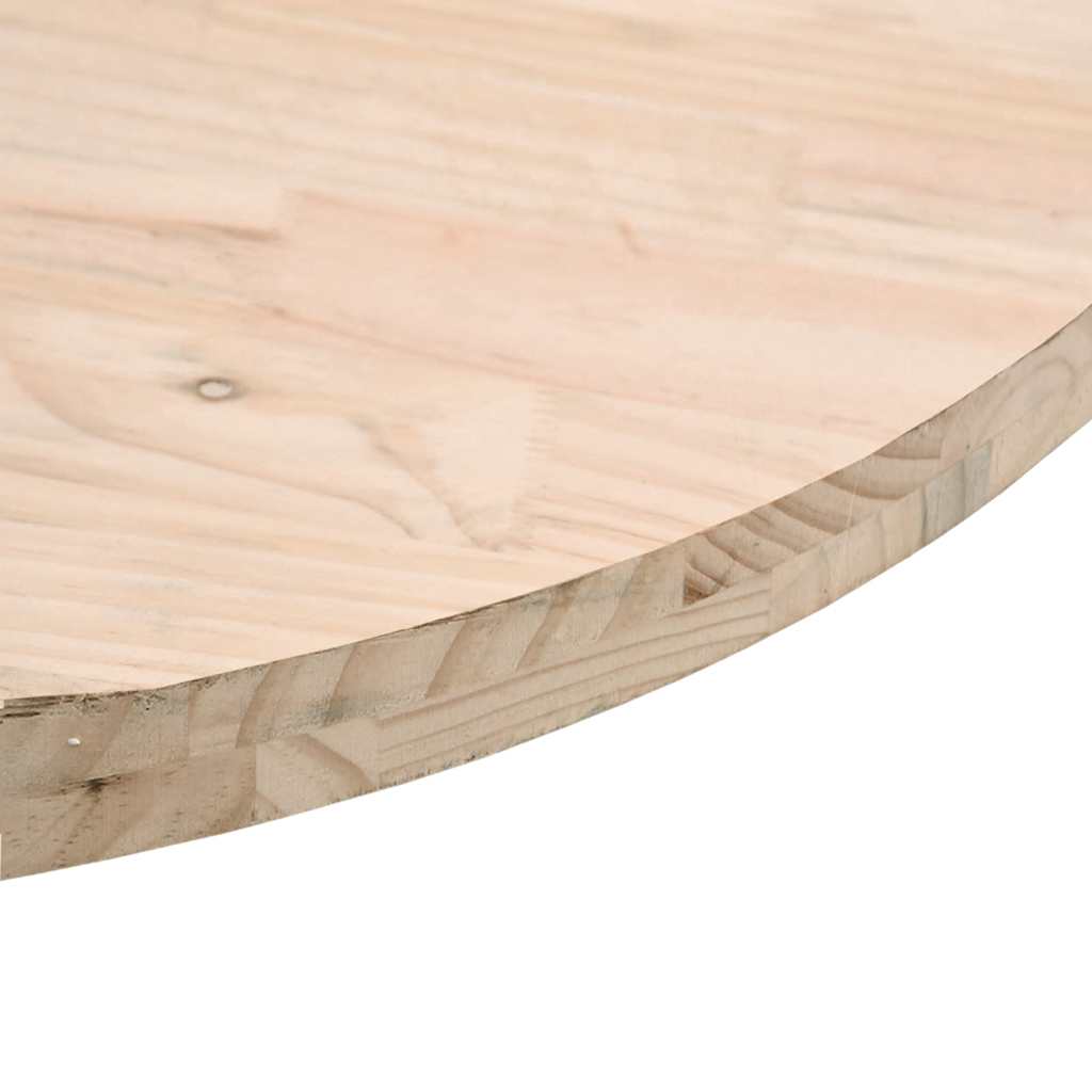 Tischplatte Ø30x2.5 cm aus massivem Kiefernholz