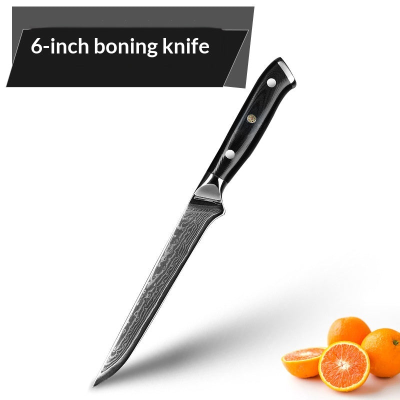 Damast Kochmesser für Fleisch & Gemüse – Ansicht 3