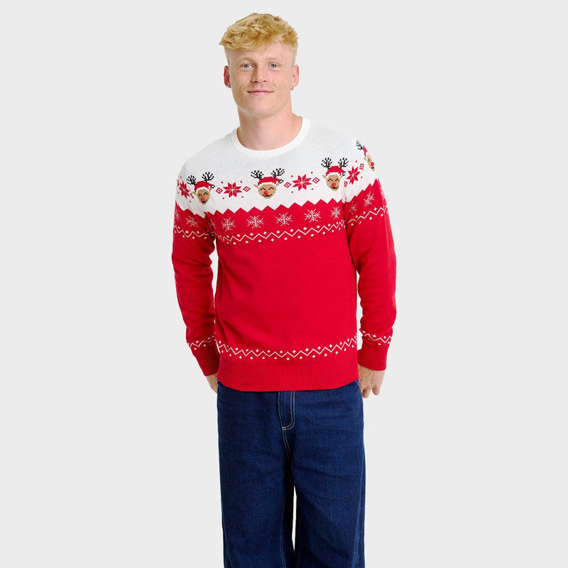 Jacquard Christmas Pullover für Herren