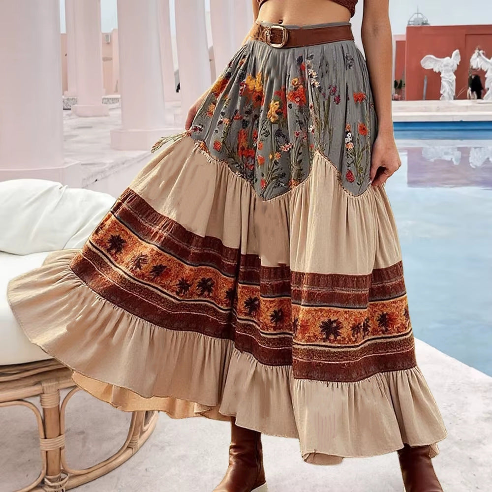 Bohemian Patchwork Maxirock