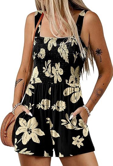 Damen Blumenprint Jumpsuit