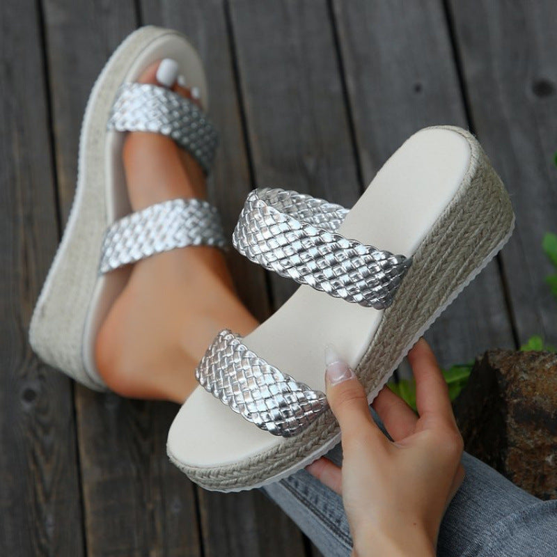 Retro Espadrille Sandalen für Damen