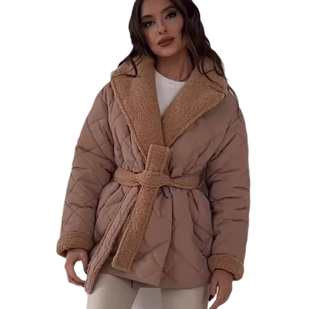 Kurz geschnittene Jacke mit umschlagbarem Kragen – Bild 7 | LuxeStyle