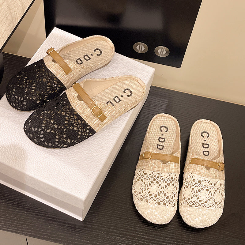 Virgent Hollow Out Breathable Slide Sandalen