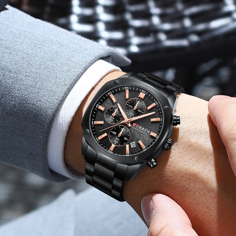 Wasserdichte Business-Armbanduhr mit Kalender