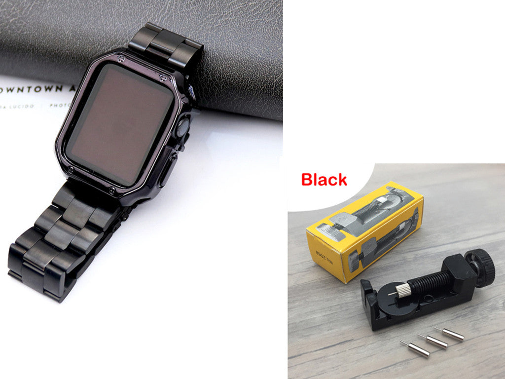 Stahlarmband mit TPU-Rahmen für Apple Watch | LuxeStyle