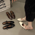 Retro Ballerinas aus Wildleder