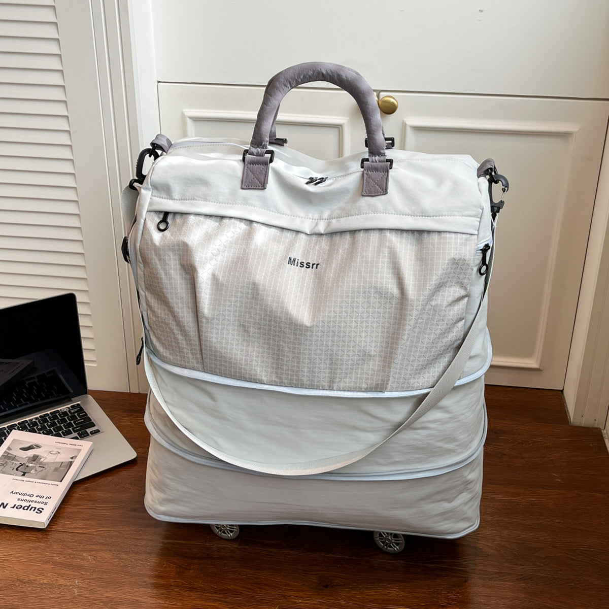 Reisetasche mit Rollen, erweiterbar – Bild 8 | LuxeStyle