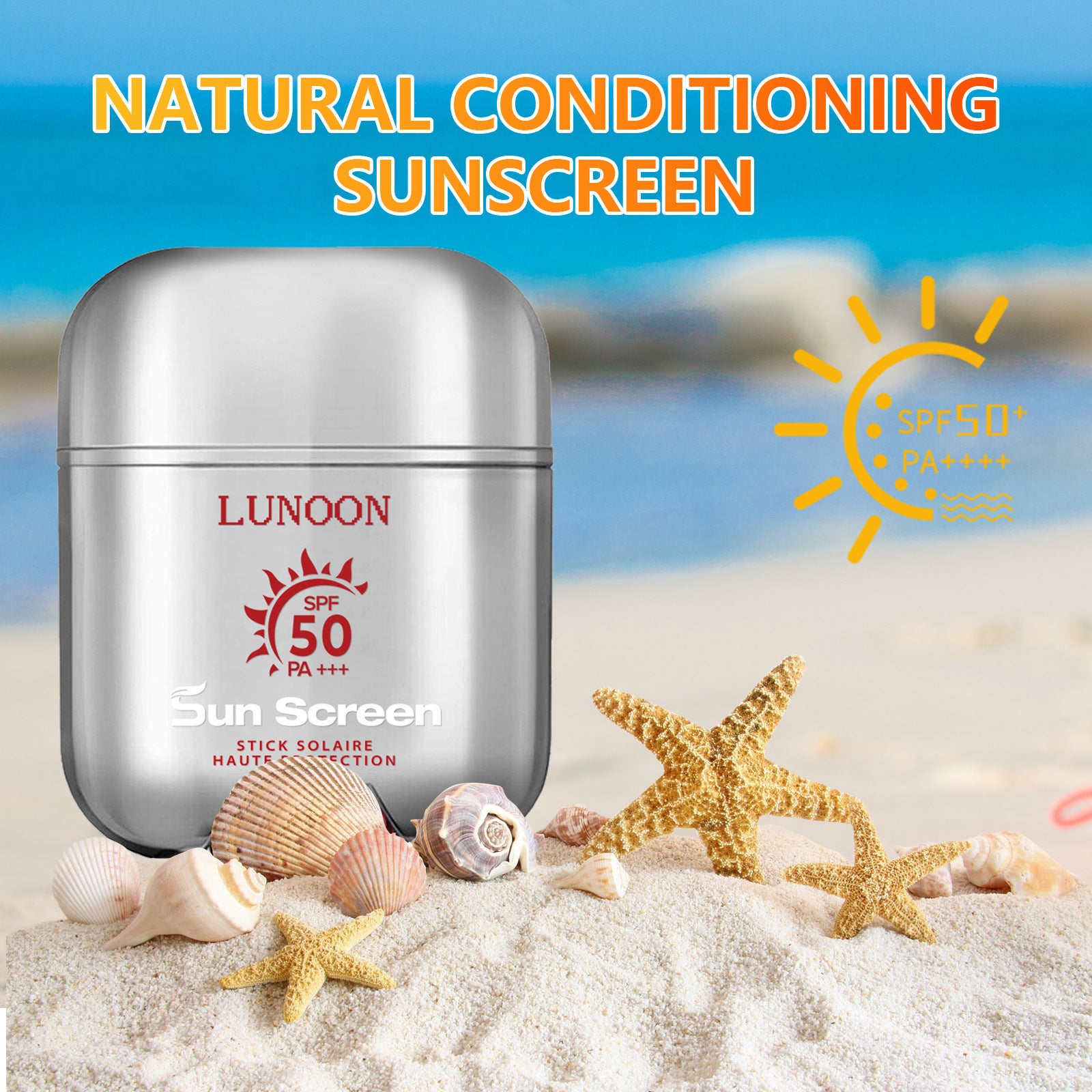 Ganzkörper Sonnencreme SPF50 mit Lichtschutz