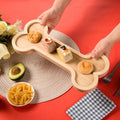 Hundepfote-Knochenteller Holz/Bambus