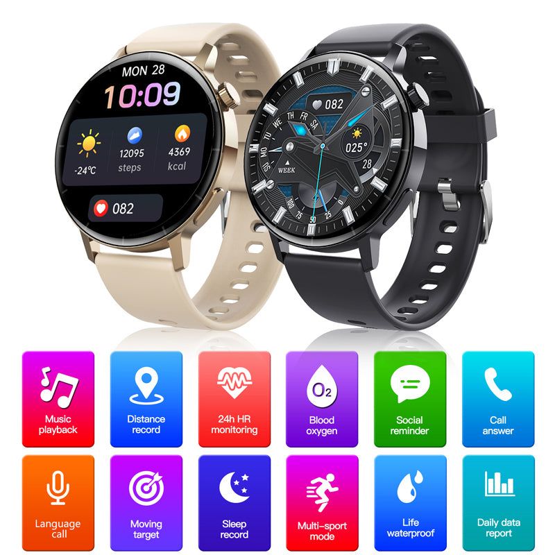 Smartwatch mit Bluetooth-Telefonie & Sportfunktionen