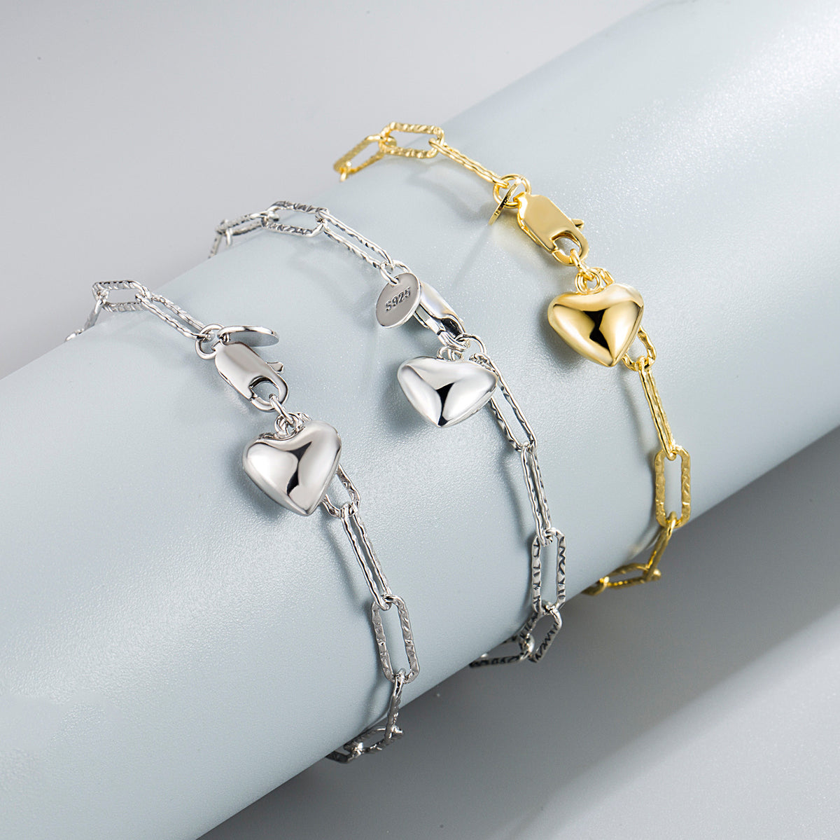 Herzarmband aus 925 Sterling Silber – Bild 5 | LuxeStyle