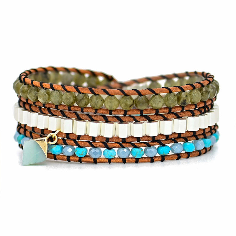 Naturstein- und Lederarmband – Bild 3 | LuxeStyle