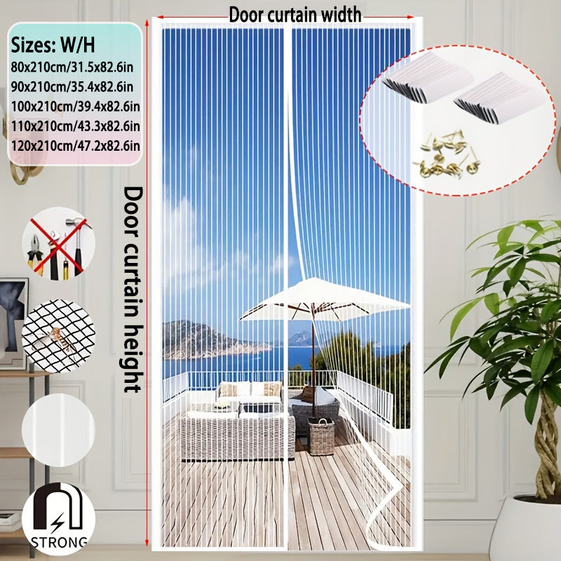 Magnetische Fliegengittertür, bohrungsfrei & hundegerecht