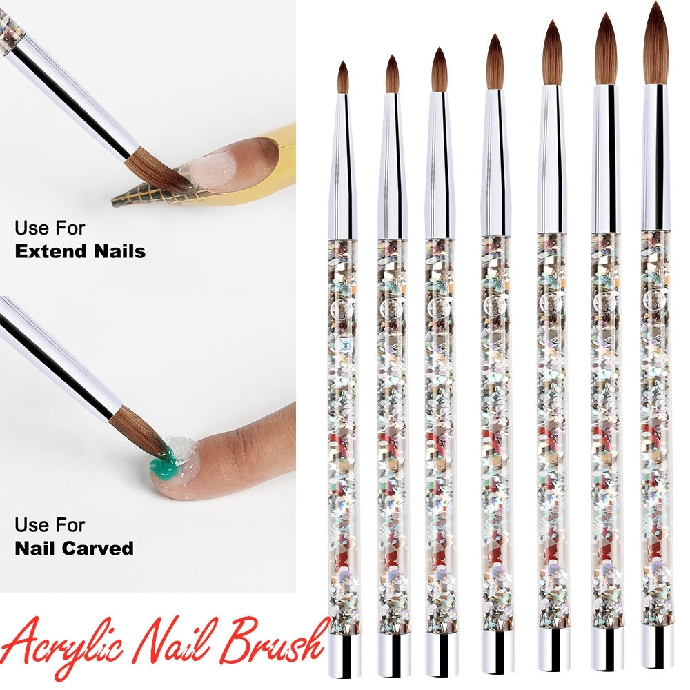 Nail Art Pinsel mit Glitzergriff – Bild 2 | LuxeStyle