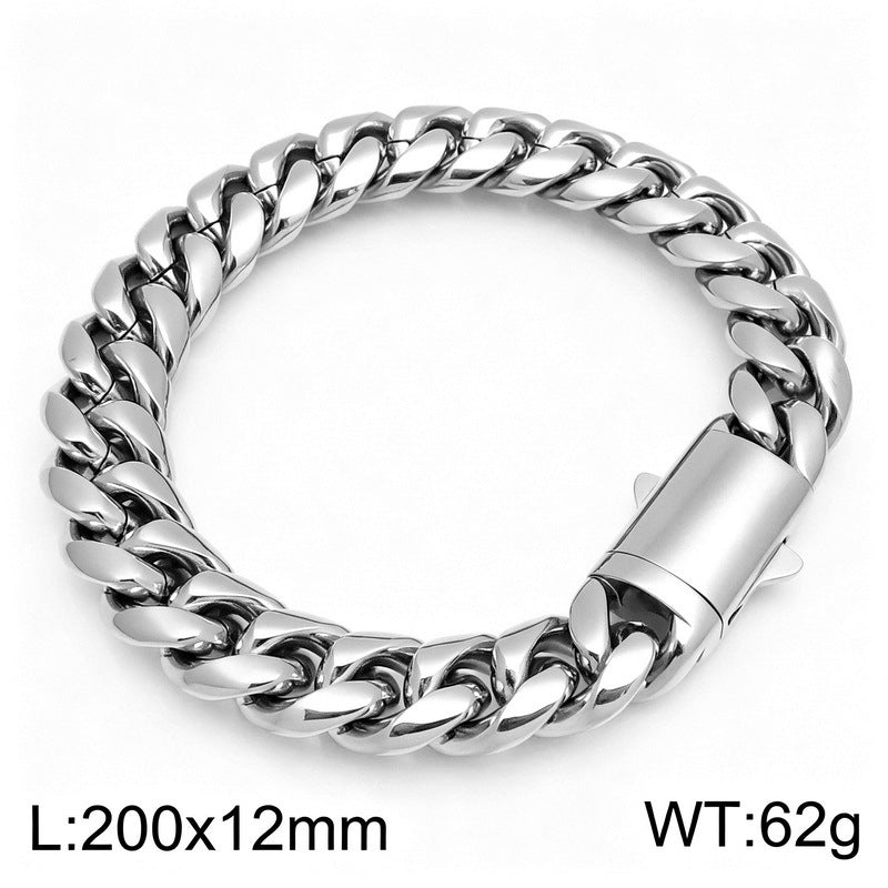 Kubanisches Gliederarmband, poliert