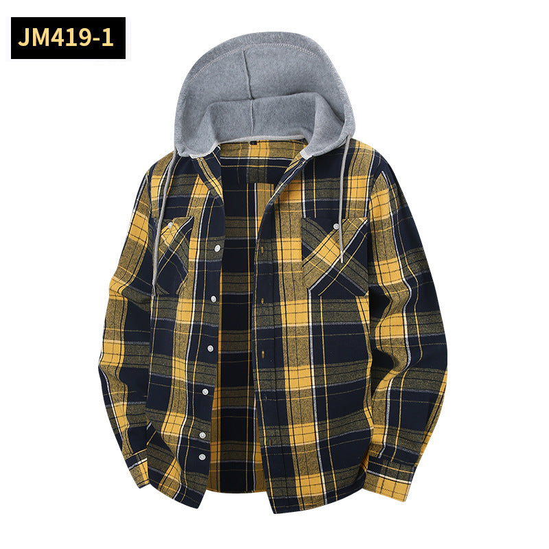 Hoodie mit Plaid-Muster – Bild 5 | LuxeStyle