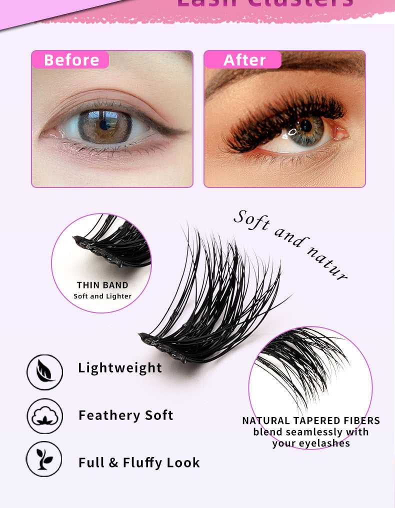 DIY Wimpern Extensions Kit – 280er Cluster