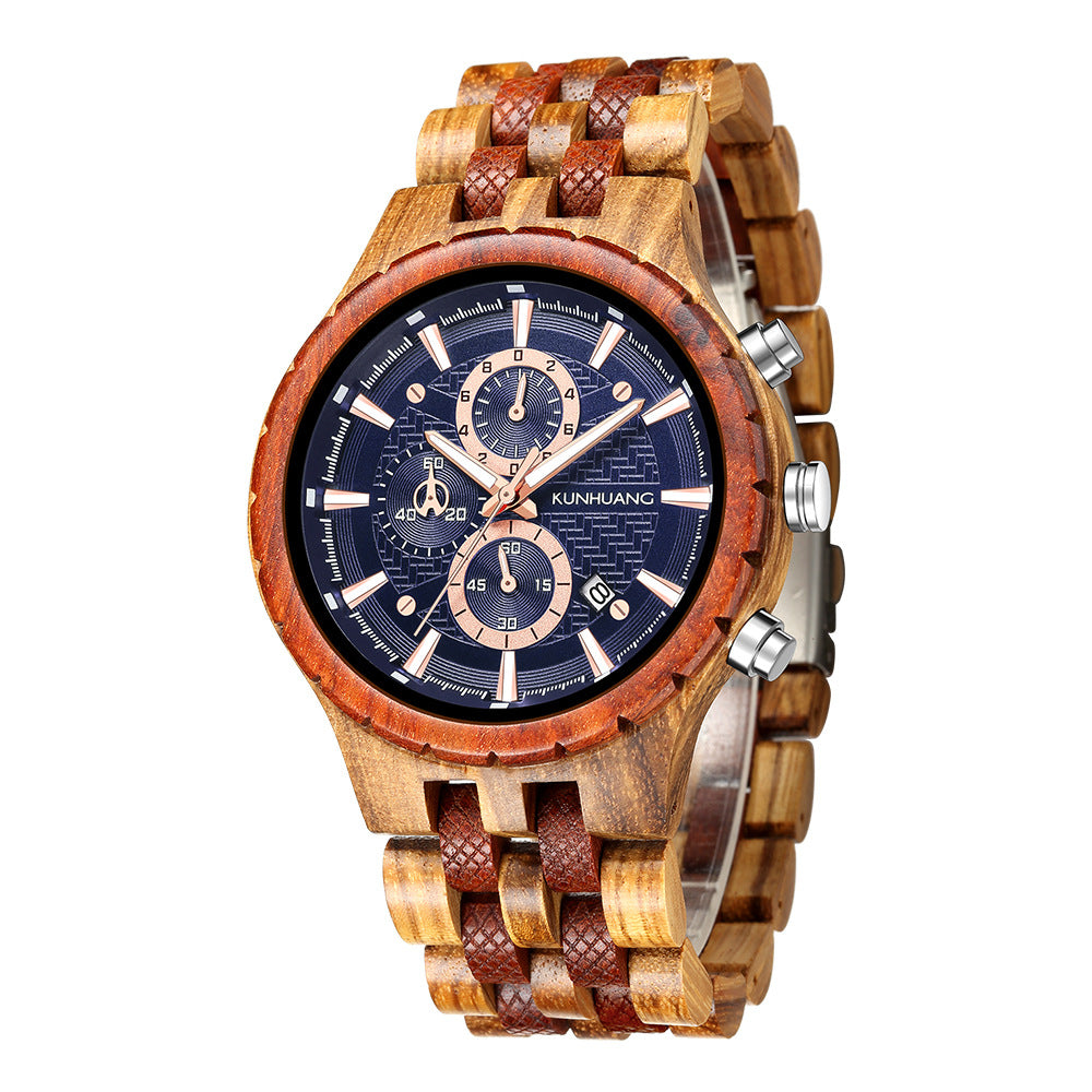 Holz-Armbanduhr für Herren