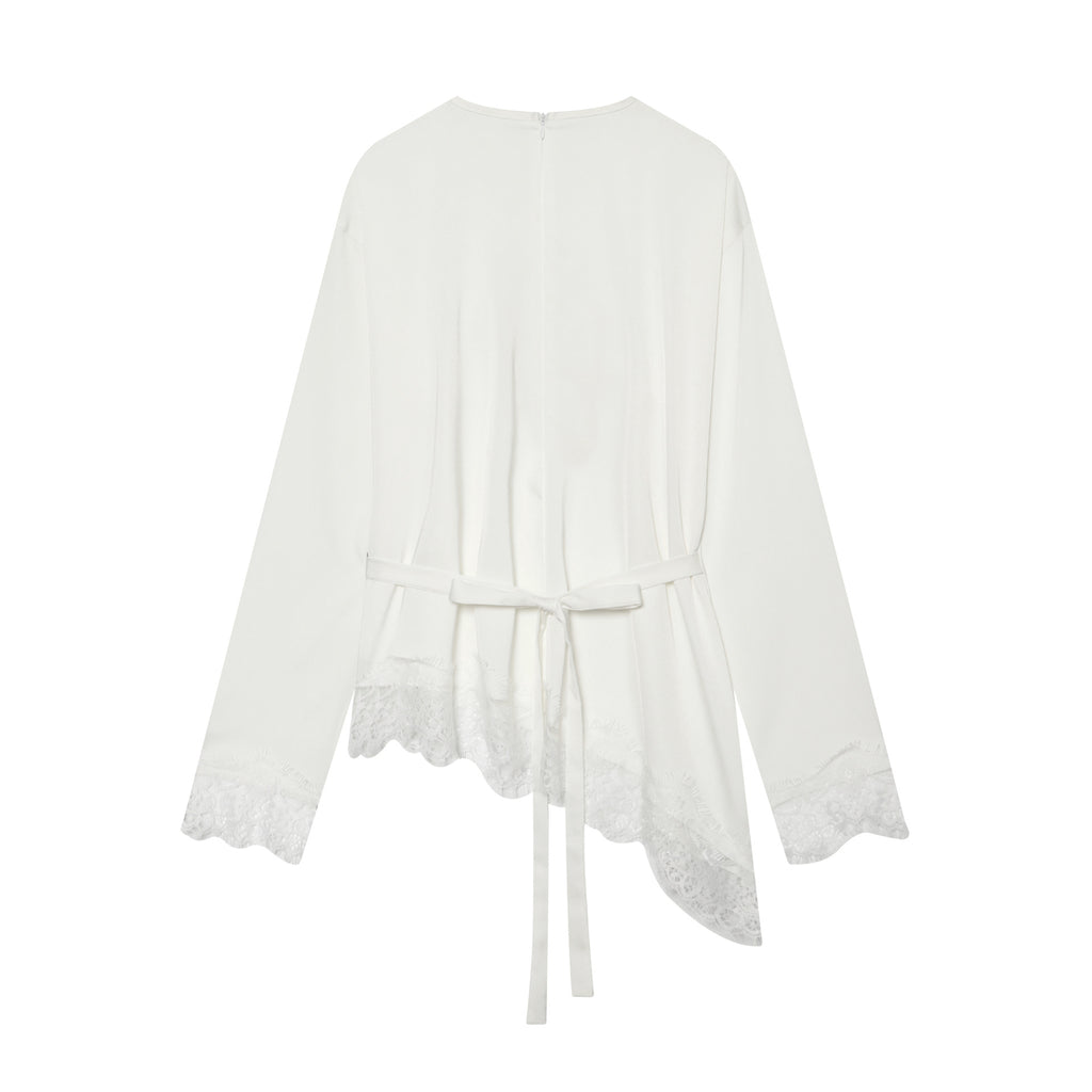 Elegantes Langarmshirt mit Spitze