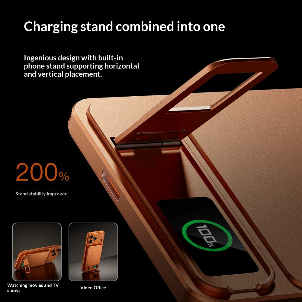 Ultradünne Powerbank mit Farbdisplay & MagSafe