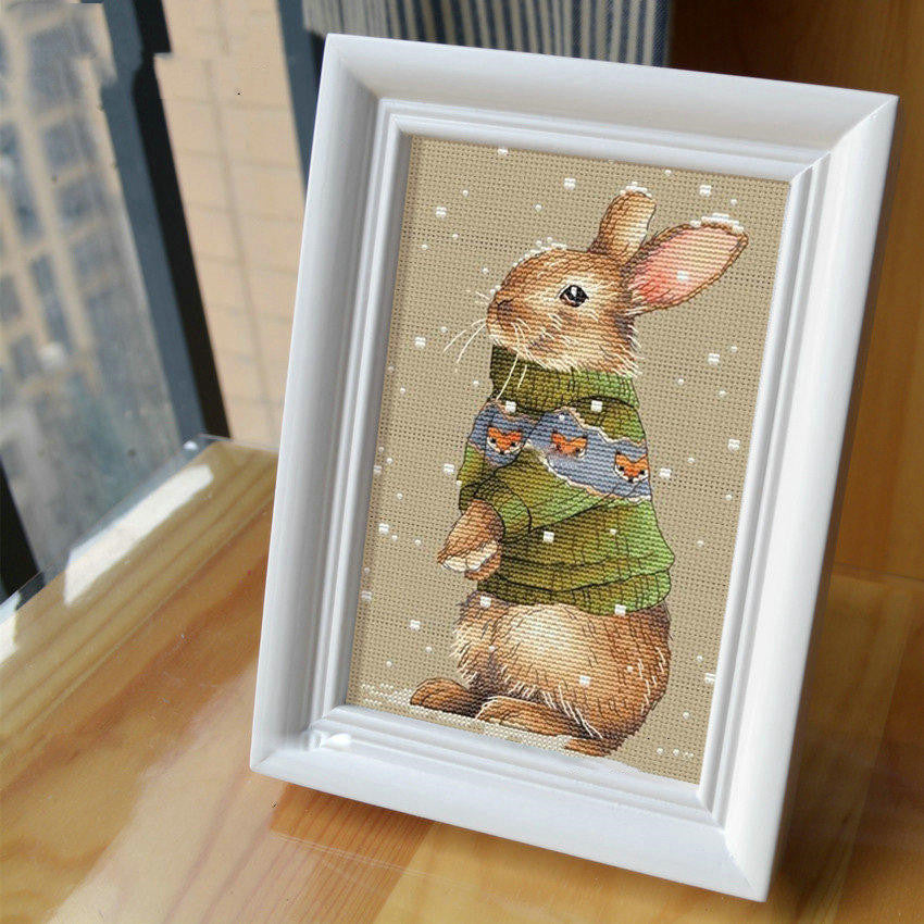 DMC Kreuzstich-Set Pullover-Tier Hase