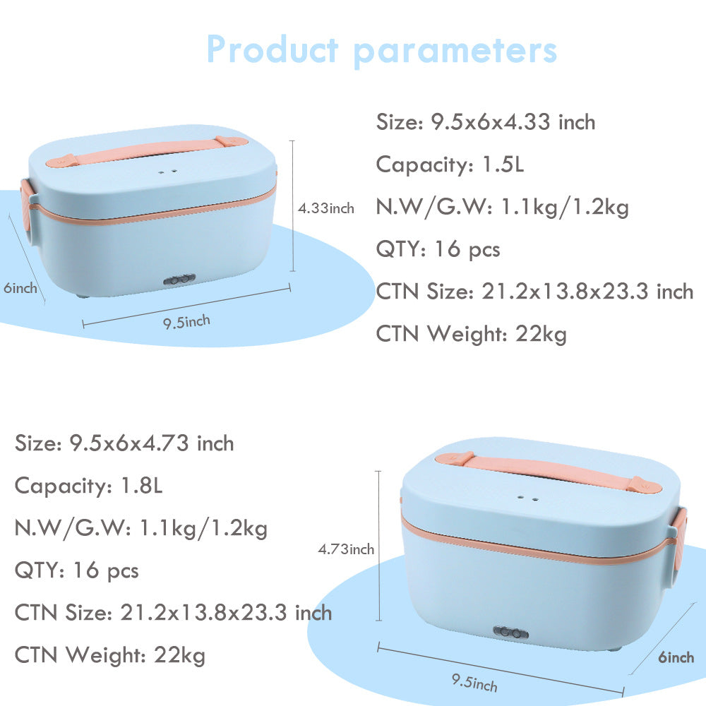 Elektrische Lunchbox mit Edelstahl-Liner | LuxeStyle
