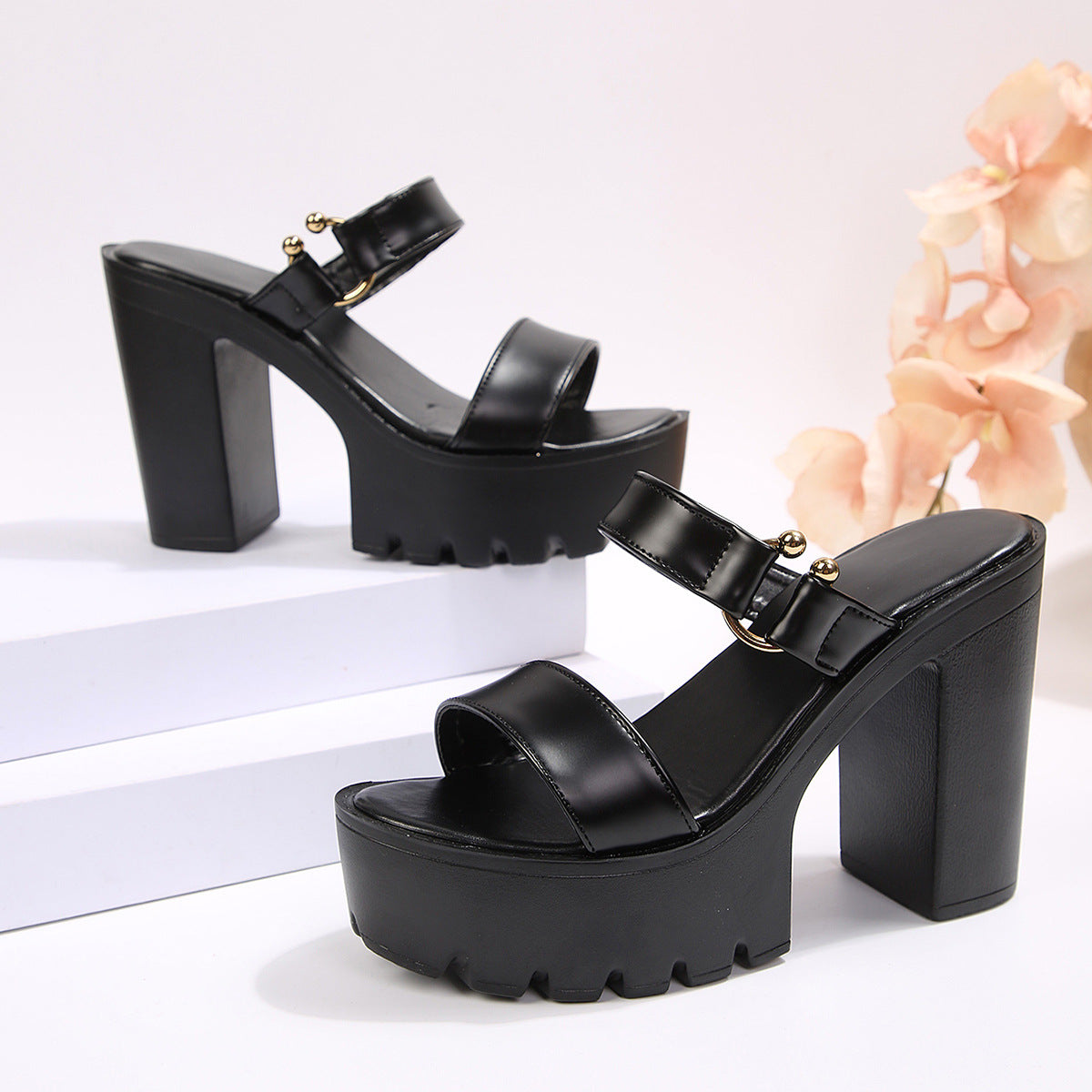 Modische Casual Sandalen mit hohem Absatz