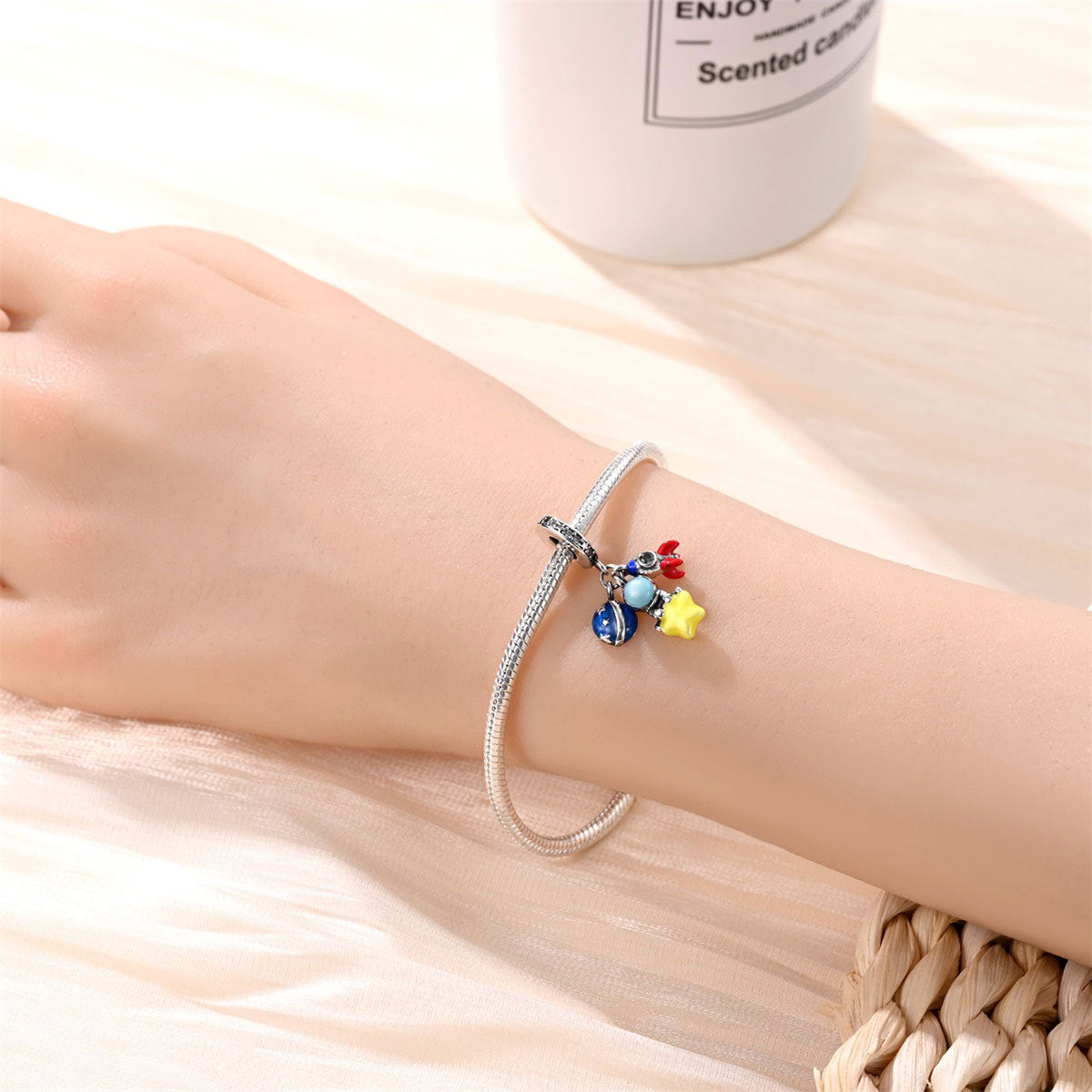 DIY Armband mit Kupfer-925 Silber Anhängern