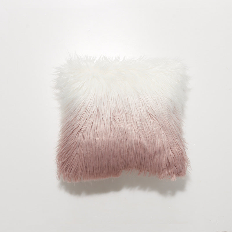 Wollkissen in Grau und Rosa – Bild 1 | LuxeStyle