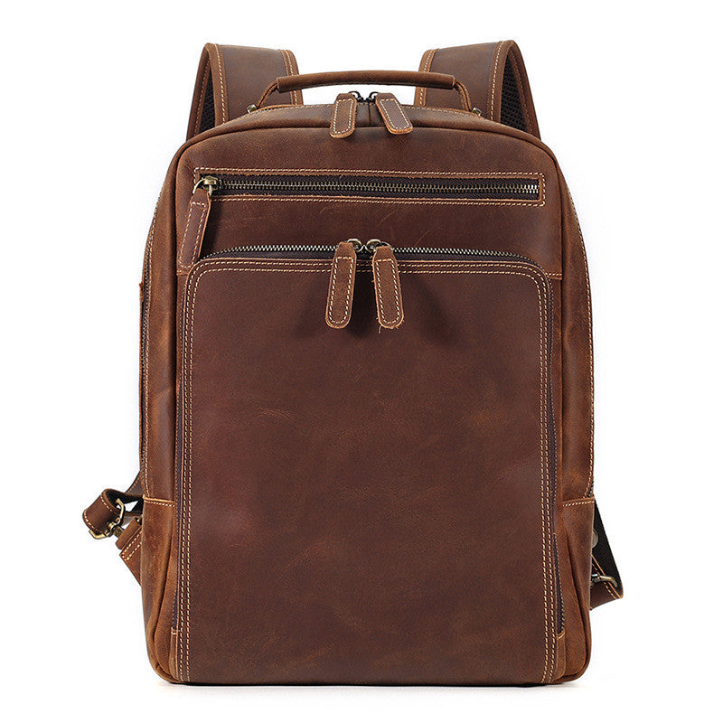 Rucksack Herren Crazy Horse Leder, grosse Kapazität | LuxeStyle