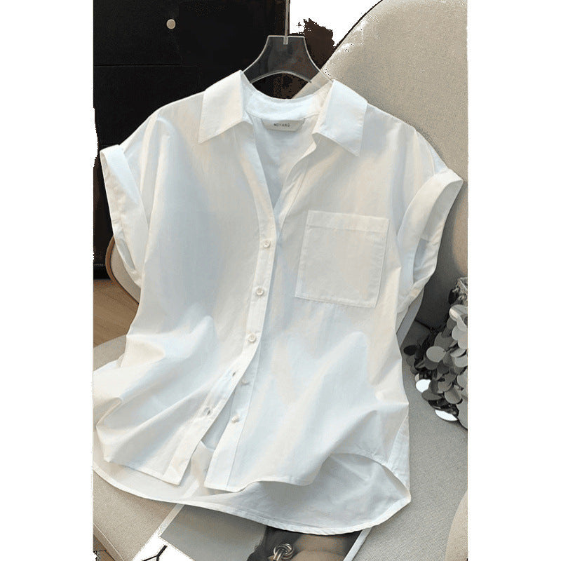 Luftige Retro-Bluse aus Baumwolle – Ansicht 5