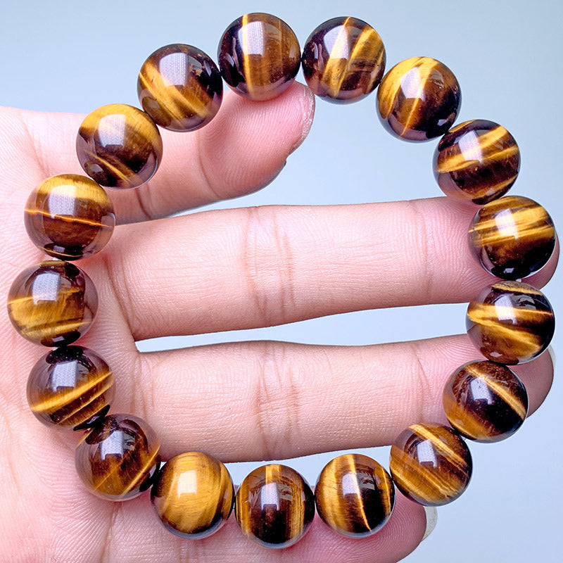 Tigerauge-Armband Natur Gelb – Bild 2 | LuxeStyle