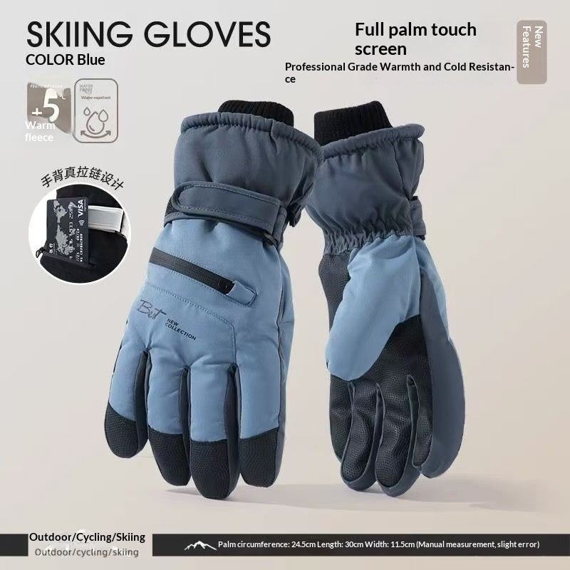 Damen Fleece-gefütterte 5-Finger-Handschuhe