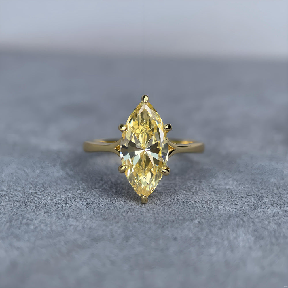 925 Silber Marquise Ring mit Strasssteinen – Bild 3 | LuxeStyle