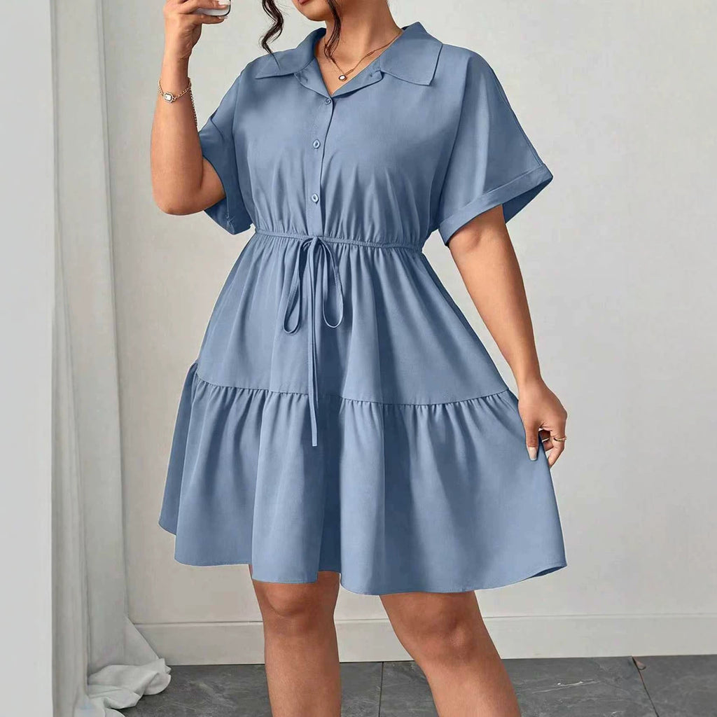 Elegantes A-Linien Minikleid mit Kragen