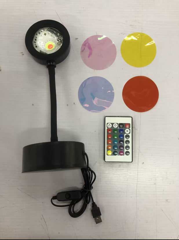 Sonnenuntergang-Projektionslampe mit 4 Lichtmodi und verstellbarem Win