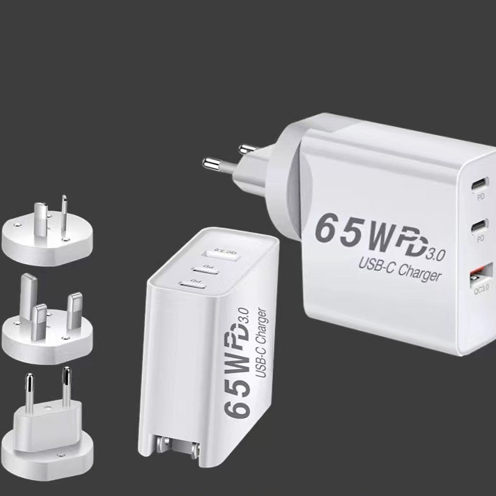 65W GaN Ladegerät mit US-Stecker