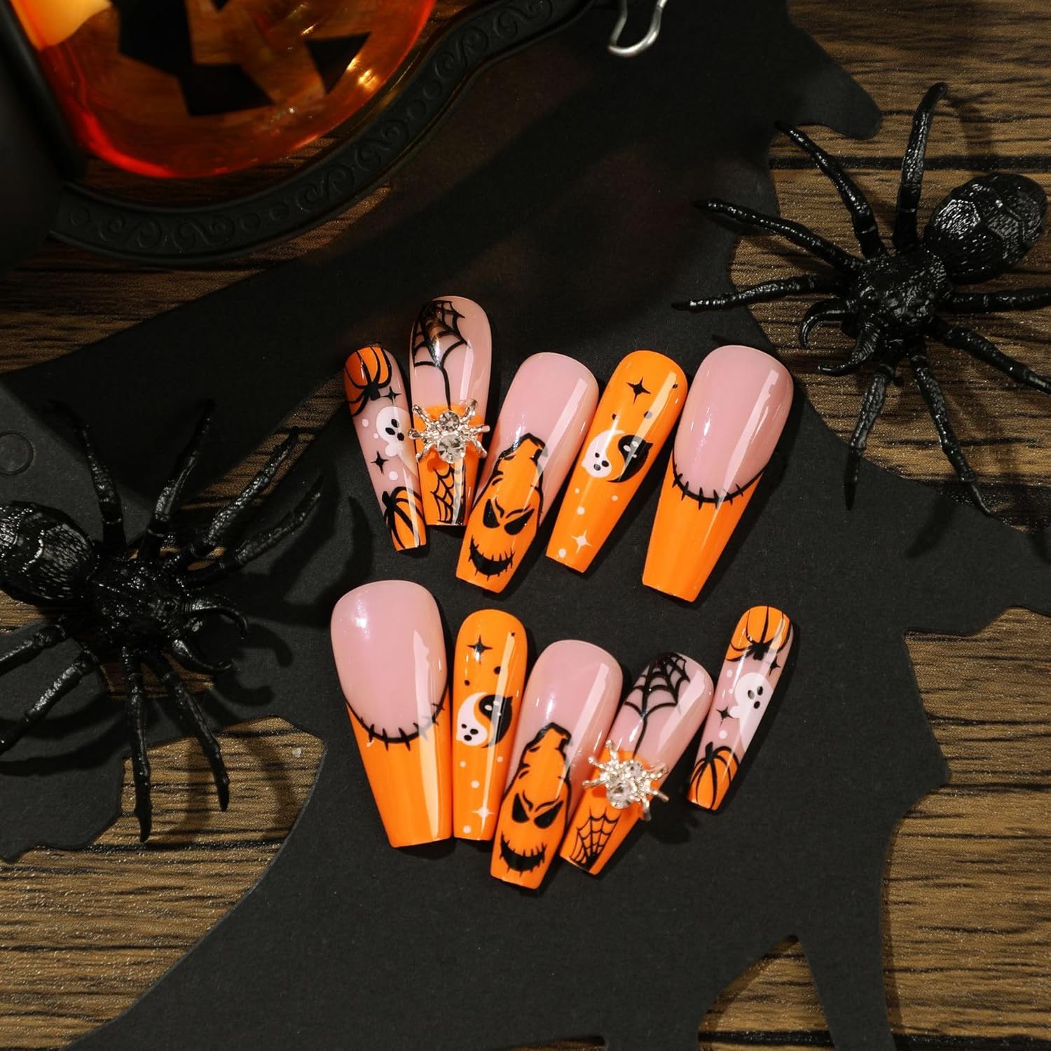 24er Set Halloween Press-On Nägel – Ansicht 2