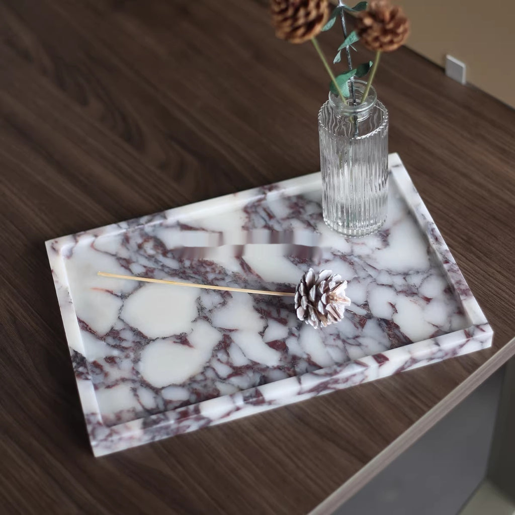 Marmor-Ablagetablett für Badezimmer