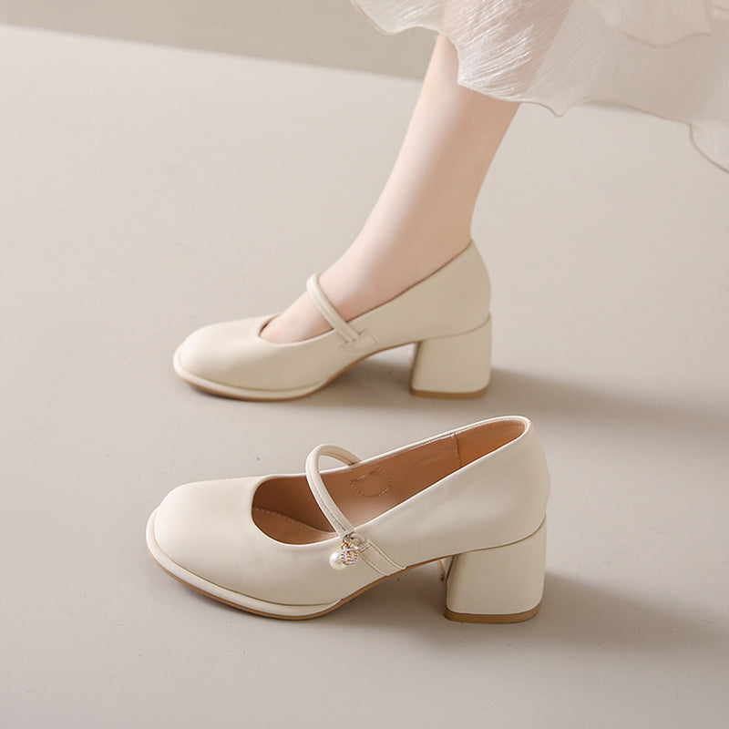 Mary Jane Pumps mit moderatem Absatz