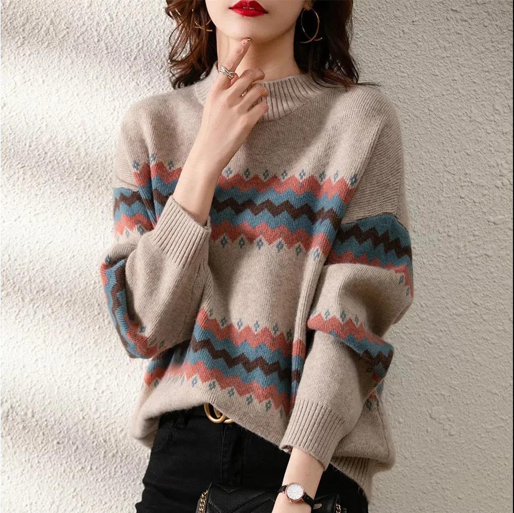 Damen Strickshirt mit Halbturtleneck